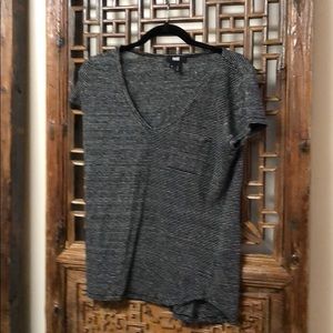 Paige black and white stripe tshirt